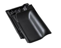 Braas Rubin 13V Firstanschlussziegel (8209019) Seidenmatt Tiefschwarz