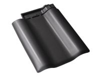 Braas Rubin 9V Doppelwulstziegel (8610449) Seidenmatt royalgrau