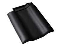 Braas Rubin 9V Doppelwulstziegel (8610441) Matt vulkanschwarz