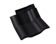 Braas Rubin 9V Knick-Doppelwulstziegel (8614841) Matt vulkanschwarz