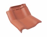 Braas Rubin 9V Knick-Ortgangziegel links (8614400) Matt naturrot