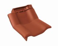 Braas Rubin 9V Knick-Ortgangziegel links (8614403) Matt kupferrot