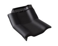 Braas Rubin 9V Knick-Ortgangziegel links (8614449) Seidenmatt royalgrau