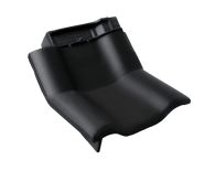 Braas Rubin 9V Knick-Ortgangziegel links (8614414) Seidenmatt tiefschwarz