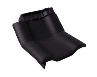 Braas Rubin 9V Knick-Ortgangziegel links (8614441) Matt vulkanschwarz