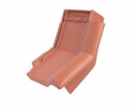 Braas Rubin 9V Knick-Ortgangziegel rechts (8614300) Matt naturrot