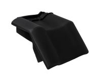 Braas Rubin 9V Mansard-Ortgangziegel links (8614241) Matt vulkanschwarz