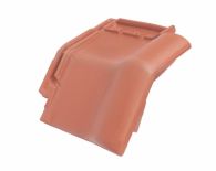 Braas Rubin 9V Mansard-Ortgangziegel rechts (8614100) Matt naturrot