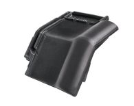 Braas Rubin 9V Mansard-Ortgangziegel rechts (8614149) Seidenmatt royalgrau