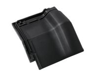 Braas Rubin 9V Mansardziegel (8614014) Seidenmatt tiefschwarz