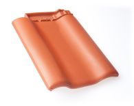 Braas Rubin 9V Ortgangziegel links (8610100) Matt naturrot