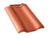 Braas Rubin 9V Ortgangziegel links (8610103) Matt kupferrot