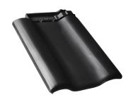 Braas Rubin 9V Ortgangziegel links (8610114) Seidenmatt tiefschwarz