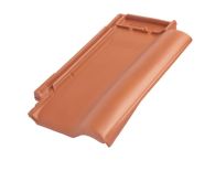 Braas Rubin 9V Ortgangziegel rechts (8610000) Matt naturrot