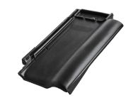 Braas Rubin 9V Ortgangziegel rechts (8610014) Seidenmatt tiefschwarz