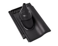 Braas Rubin 9V Ton-Antennenziegel (8629108) Matt anthrazit