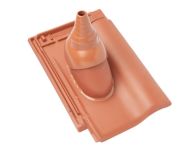 Braas Rubin 9V Ton-Antennenziegel (8629100) Matt naturrot