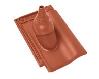 Braas Rubin 9V Ton-Antennenziegel (8629103) Matt kupferrot