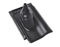 Braas Rubin 9V Ton-Antennenziegel (8629149) Seidenmatt royalgrau