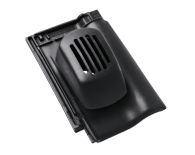 Braas Rubin 9V Ton-Sanilüfter offen (8628614) Seidenmatt tiefschwarz