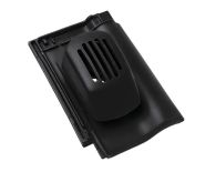 Braas Rubin 9V Ton-Sanilüfter offen (8628641) Matt vulkanschwarz