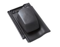 Braas Rubin 9V Ton-Sanilüfter geschlossen (8629049) Seidenmatt royalgrau