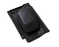 Braas Rubin 9V Ton-Sanilüfter geschlossen (8629041) Matt vulkanschwarz