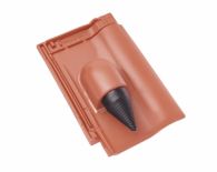 Braas Rubin 9V Ton-Solar- Kabeldurchgang (8629300) Matt naturrot