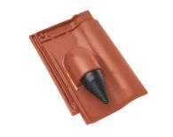 Braas Rubin 9V Ton-Solar- Kabeldurchgang (8629303) Matt kupferrot