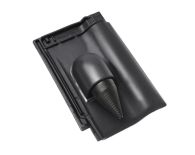 Braas Rubin 9V Ton-Solar- Kabeldurchgang (8629349) Seidenmatt royalgrau