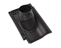 Braas Rubin 9V Ton-Abgasrohrdurchgang (8628708) Matt anthrazit