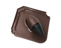 Braas Smaragd Ton-Solardurchgang (7014293) teak