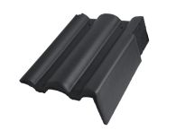 Braas Taunus Pfanne Giebelstein Ausstich 110 mm rechts (5610280) Star Matt schiefergrau