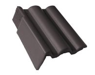 Braas Taunus Pfanne Giebelstein Ausstich 110 mm links (5610383) Star Matt granit