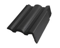 Braas Taunus Pfanne Giebelstein Ausstich 88 mm rechts (5610080) Star Matt schiefergrau