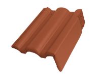 Braas Taunus Pfanne Giebelstein Ausstich 88 mm rechts (5610084) Star Matt ziegelrot