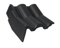 Braas Taunus Pfanne Knick-Giebelstein links (5609480) Star Matt schiefergrau