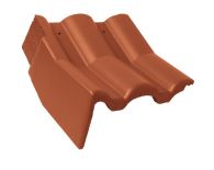 Braas Taunus Pfanne Knick-Giebelstein links (5609484) Star Matt ziegelrot