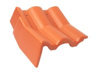 Braas Taunus Pfanne Knick-Giebelstein links (5609485) Star Matt klassisch-rot