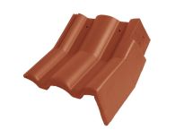 Braas Taunus Pfanne Knick-Giebelstein rechts (5609384) Star Matt ziegelrot