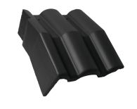 Braas Taunus Pfanne Mansard-Giebelstein links (5612180) Star Matt schiefergrau