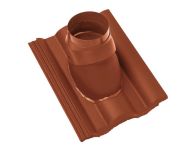 Braas Taunus Pfanne Durovent Premium Abgasdurchgang (5628784) Star Matt ziegelrot