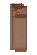Braas Turmalin halber Firstanschlussziegel (7409403) kupferrot