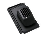 Braas Turmalin Ton-Sanilüfter offen (7428619) tiefschwarz