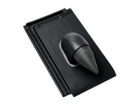 Braas Turmalin Ton-Solardurchgang (7429319) tiefschwarz