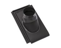 Braas Turmalin Ton-Abgasrohrdurchgang 128 mm (9228721) anthrazit