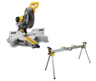 DeWALT DWS780KIT Präzisions-Paneelsägen-Set 1.675 W / Ø 305 mm mit XPS-Schnittlinienanzeige und HM-Sägeblatt +inkl Untergestell (DE7023)