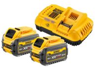 DeWALT DCB118X2-Q FLEXVOLT XR Akku-Starter-Set 54 V / 9 Ah / 162 Wh mit 2 Akkus und Schnellladegerät