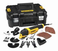 DeWALT DWE315KT-QS Oszillierendes Multi-Tool 300 W mit T-STAK-Box II mit umfangreichem Zubehör