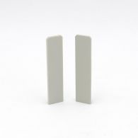 Döllken Endkappen links + rechts SB Hartschaumleiste USL Cubica 60 sk (1 Paar) - Seidengrau